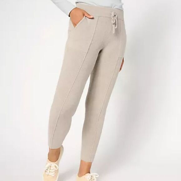 Barefoot Dreams Petite CozyChic Ultra Lite Pintuck Tapered 2x P Petite - Picture 1 of 7